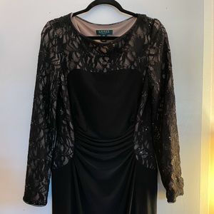 Lauren Ralph Lauren black cocktail dress size 10